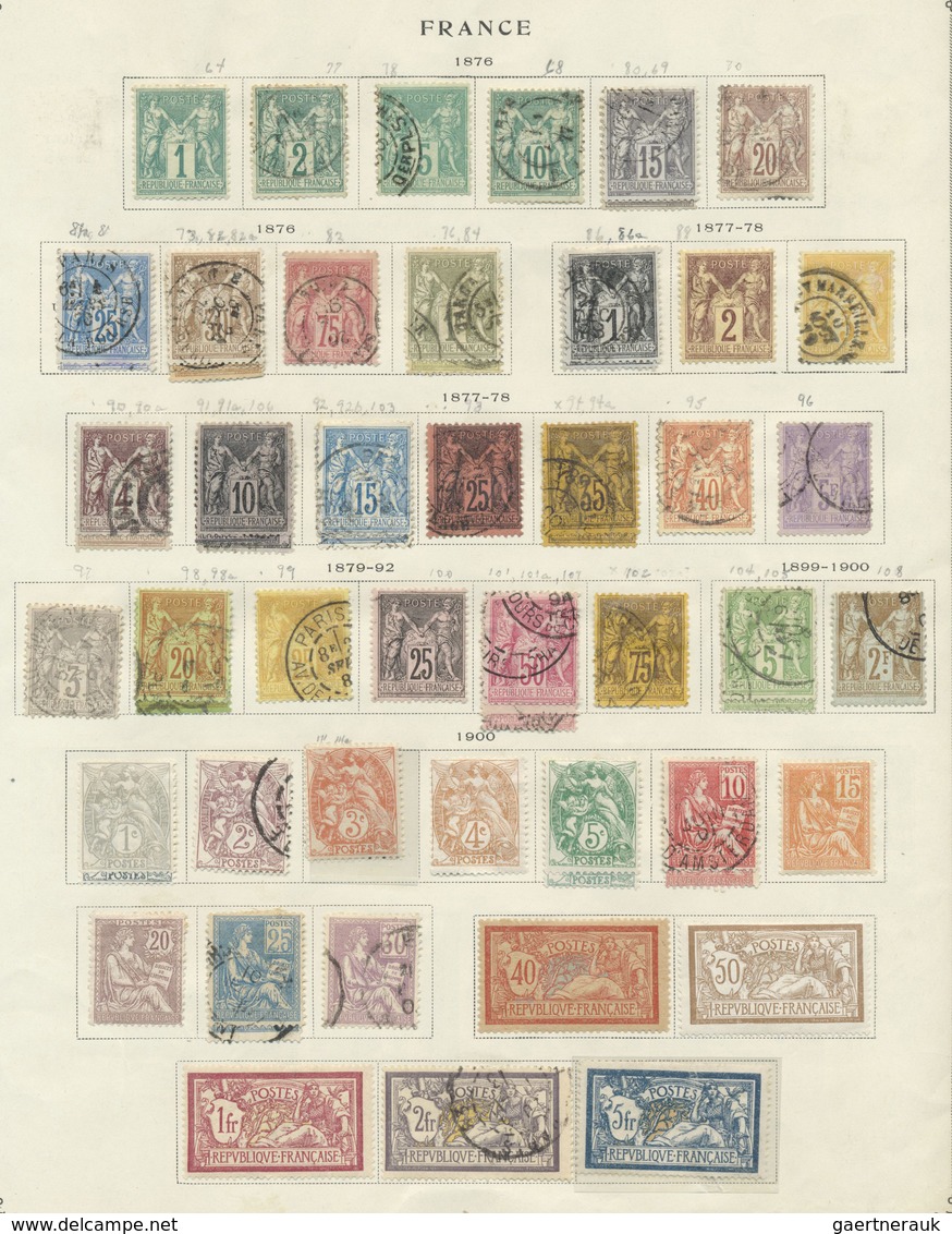 O/* Frankreich: 1849/1940, Used And Mint Collection On Album Pages, From Classic Issues With Several Bet - Gebruikt