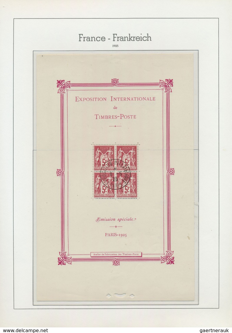 O/*/** Frankreich: 1849-2007, Gestempelte, Streckenweise Zusätzlich Postfrische Sammlung In 8 Vordruck-Albe - Oblitérés