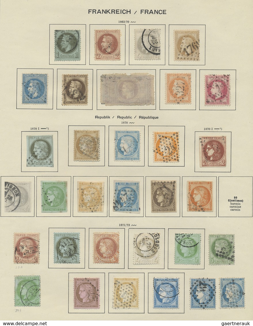 O/*/Br Frankreich: 1850/1970 Ca., Cancelled And Unused, Very Solid Ground Stock Collection With Envelopes I - Oblitérés