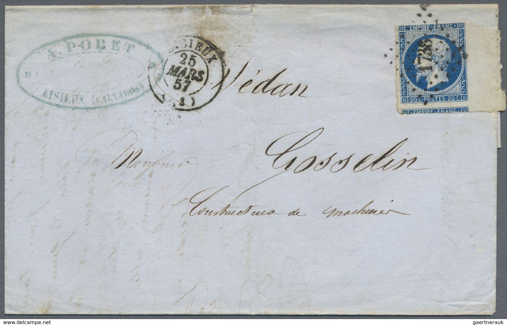 Br Frankreich: 1850/1875, CERES And NAPOLEON (various Issues), Holding Of Apprx. 540 Entires, Varied Co - Oblitérés