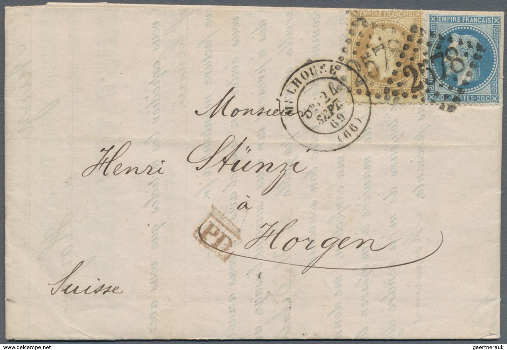 Br Frankreich: 1850/1875, CERES And NAPOLEON (various Issues), Holding Of Apprx. 540 Entires, Varied Co - Oblitérés