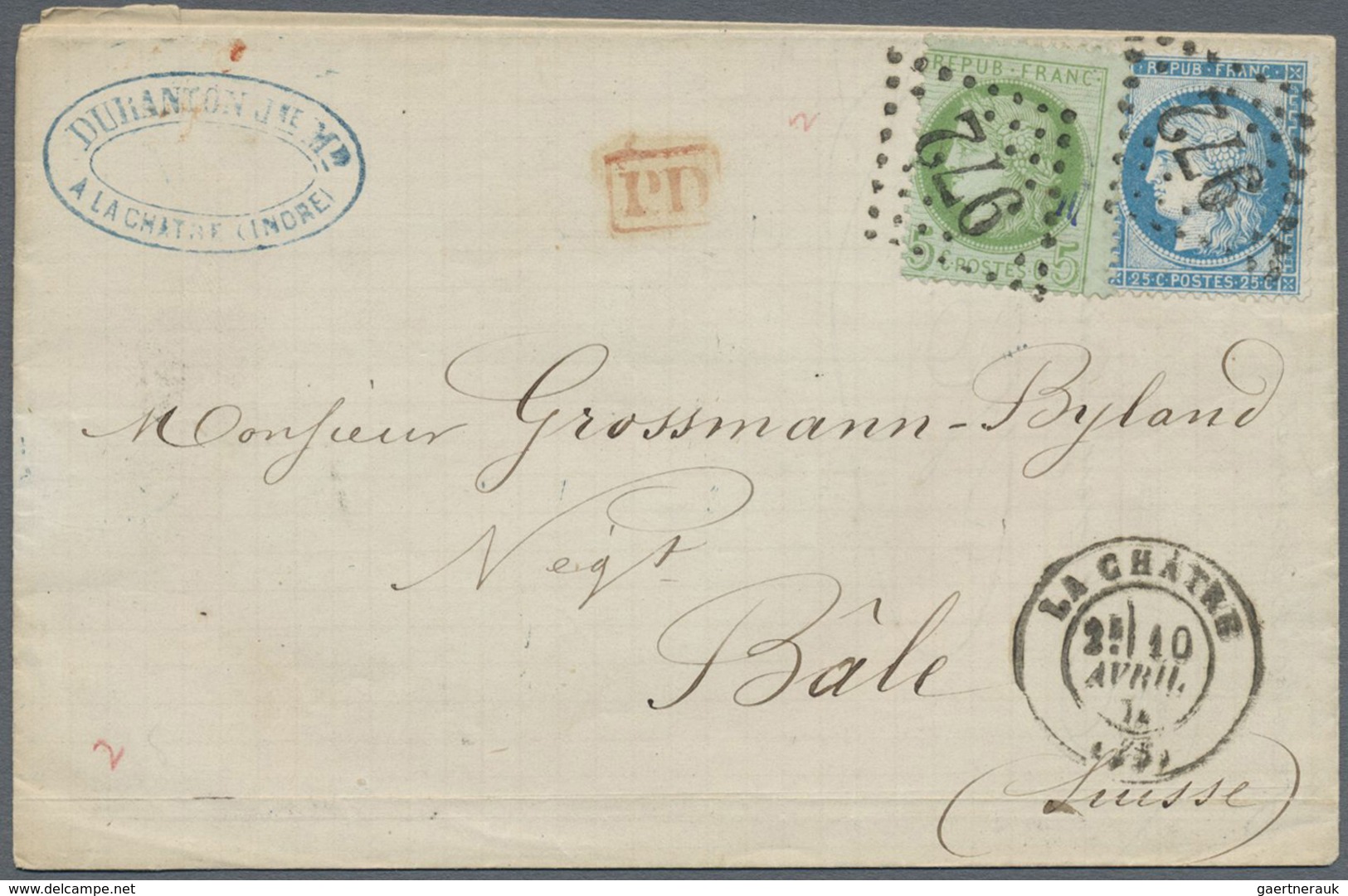 Br Frankreich: 1850/1875, CERES and NAPOLEON (various issues), holding of apprx. 540 entires, varied co