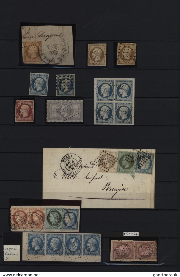 O/Brfst Frankreich: 1852/1871, Specialised Assortment Of Napoleon And Ceres Issues With Many Better Items, P - Oblitérés