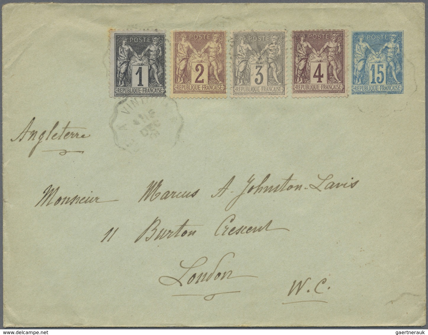 Br/GA/ Frankreich: 1869/1922, lot of apprx. 55 covers, cards and used stationeries, bearing mainly franking