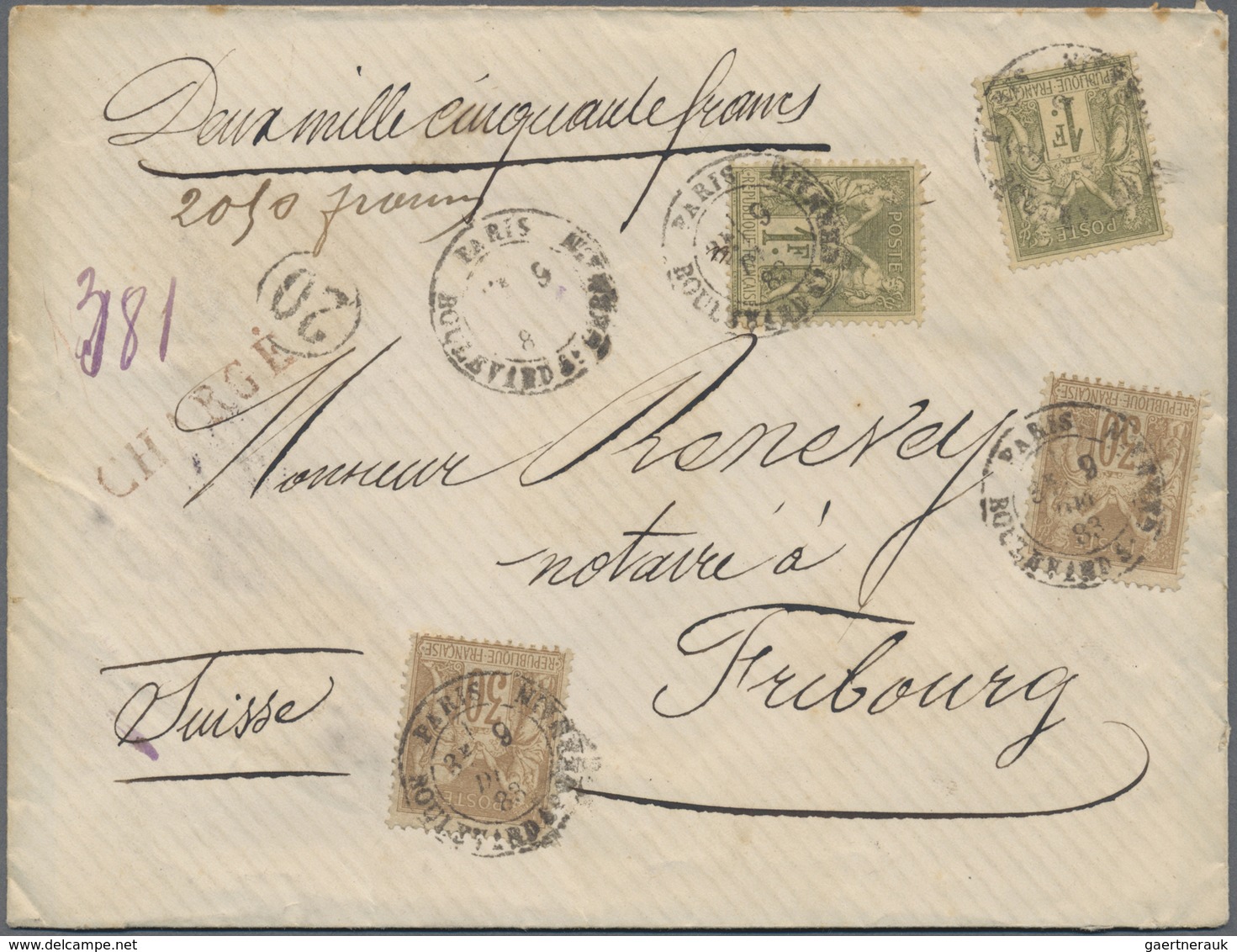 Br/GA/ Frankreich: 1869/1922, lot of apprx. 55 covers, cards and used stationeries, bearing mainly franking