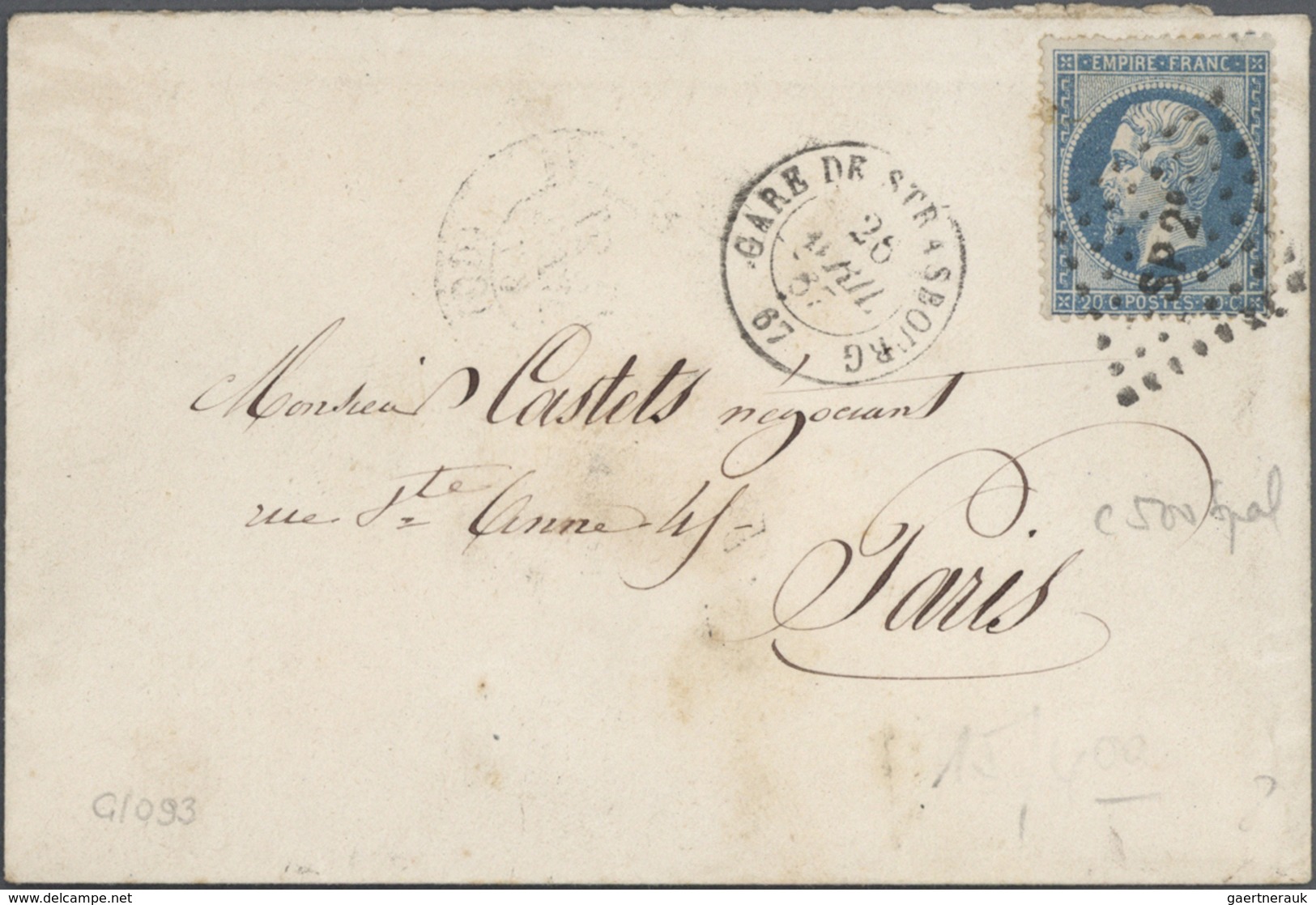 Br/ Frankreich: 1870/1990 (ca.), FRENCH RAILWAY, Accumulation Of Apprx. 180 Entires: Apprx. 100 (mainly - Oblitérés