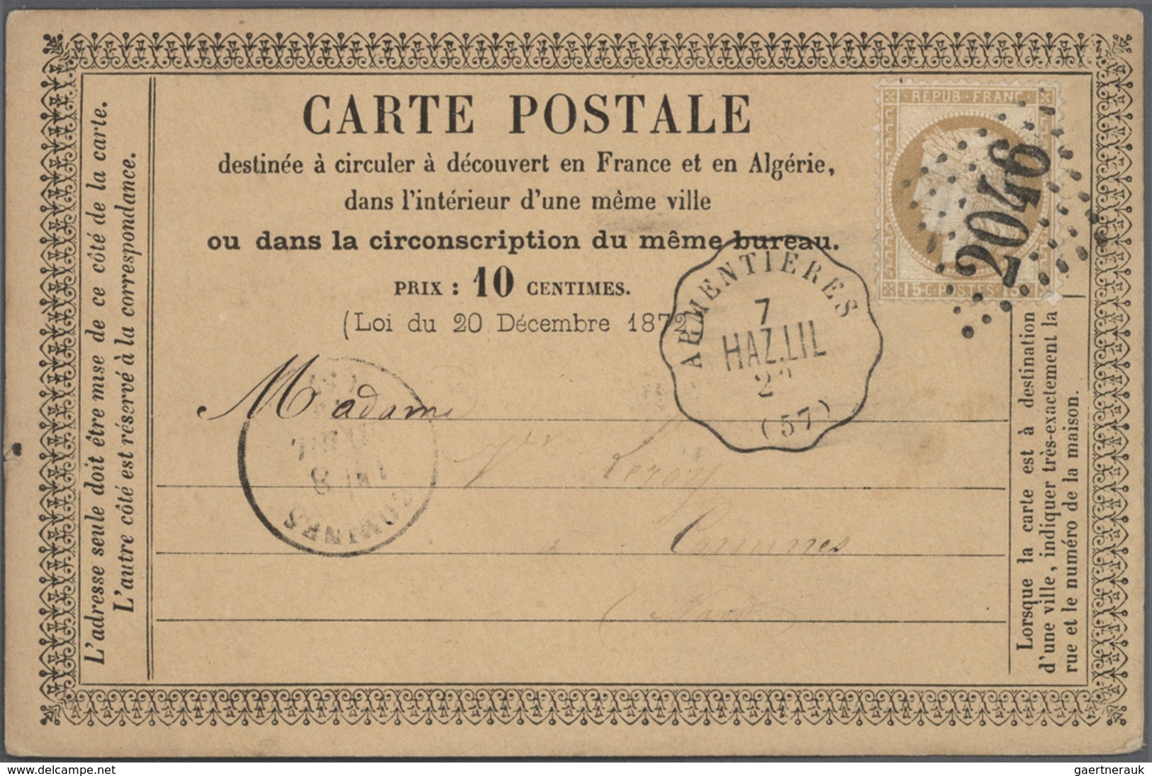 Br/ Frankreich: 1870/1990 (ca.), FRENCH RAILWAY, accumulation of apprx. 180 entires: apprx. 100 (mainly