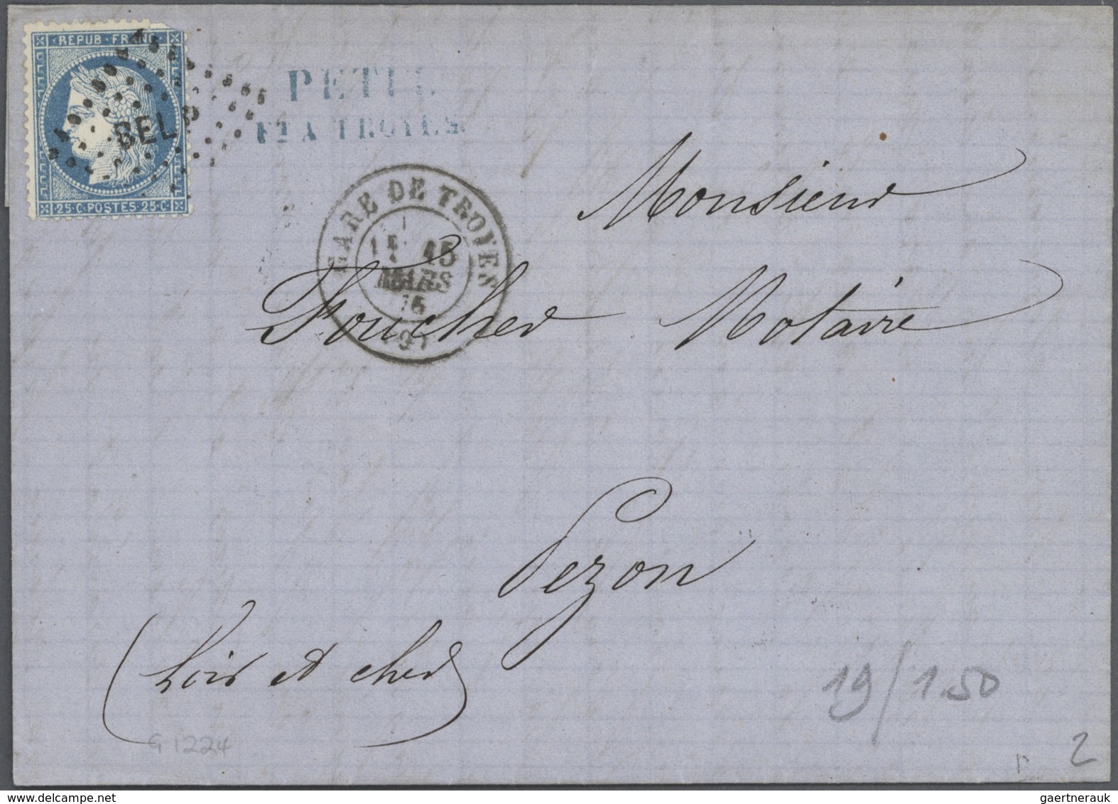 Br/ Frankreich: 1870/1990 (ca.), FRENCH RAILWAY, accumulation of apprx. 180 entires: apprx. 100 (mainly