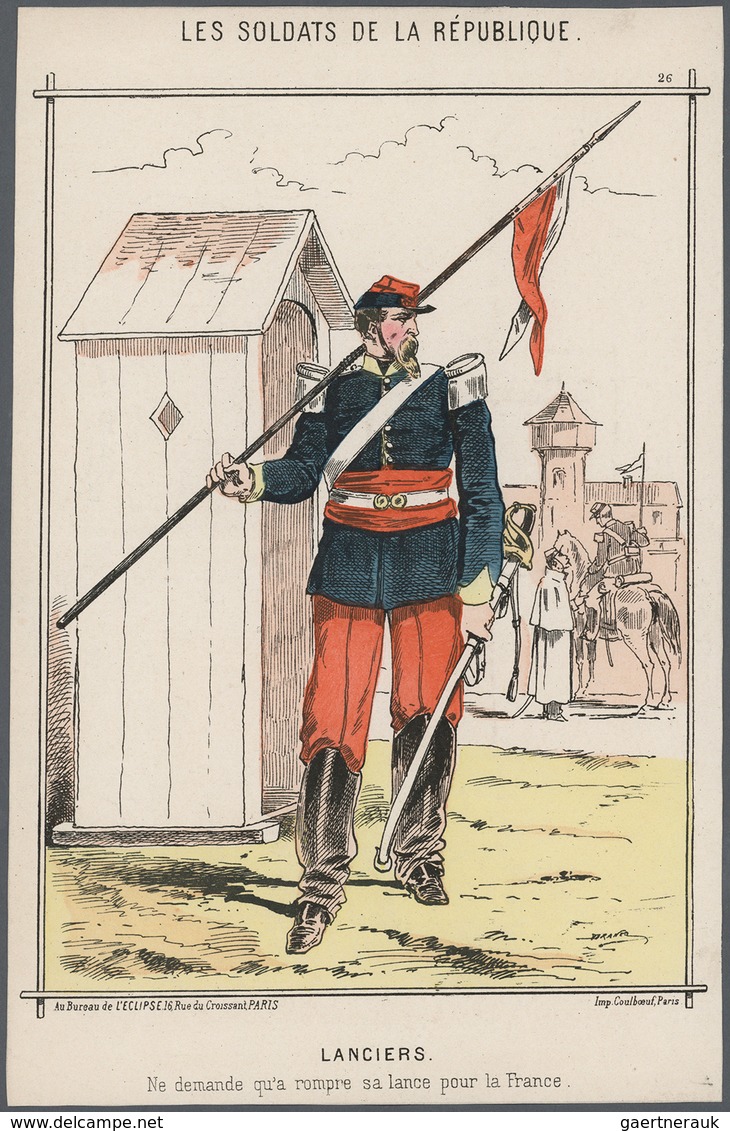 Frankreich: 1870/71 - Franco-Prussian War, Outstanding Collection In 7 Chronologically Arranged Volu - Oblitérés