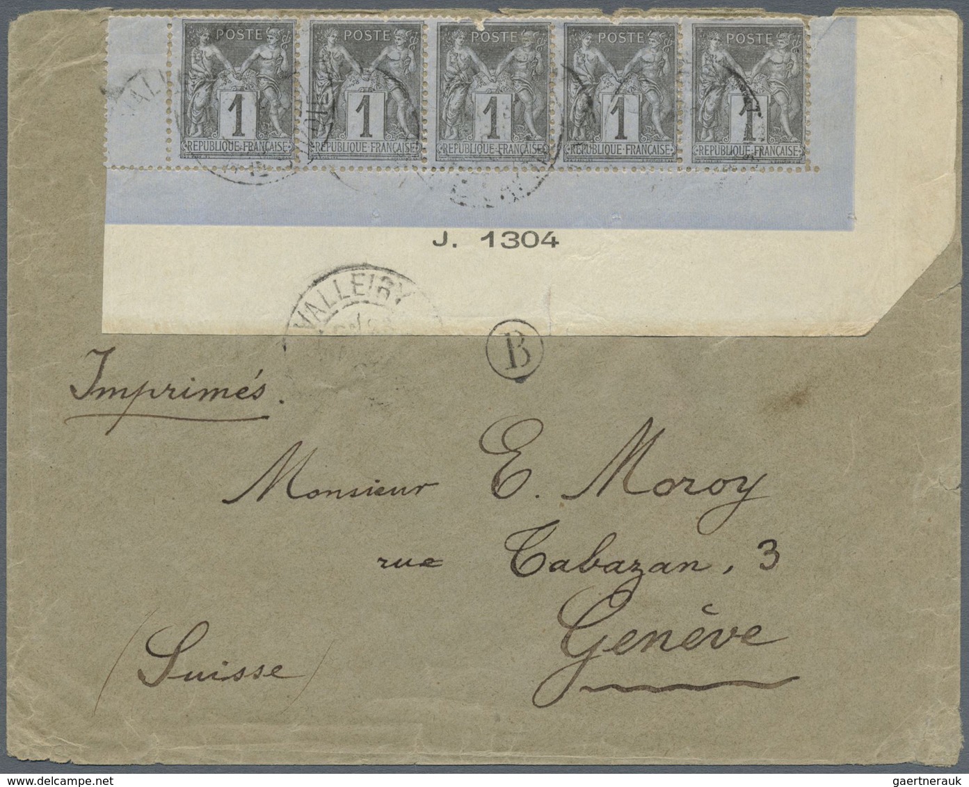 Br/GA Frankreich: 1876/1901, TYPE "SAGE", Holding Of Apprx. 115 Covers/cards/used Stationeries, Varied Con - Oblitérés
