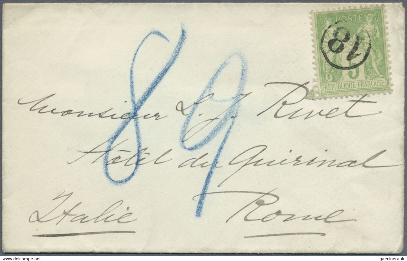 Br/GA Frankreich: 1876/1901, TYPE "SAGE", holding of apprx. 115 covers/cards/used stationeries, varied con