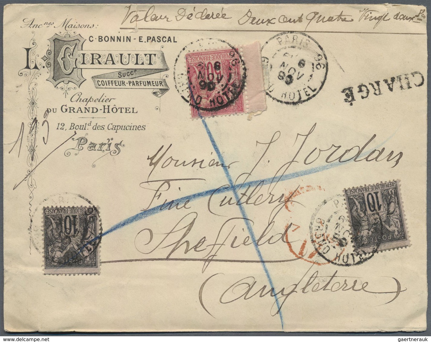 Br/GA Frankreich: 1876/1901, TYPE "SAGE", holding of apprx. 115 covers/cards/used stationeries, varied con