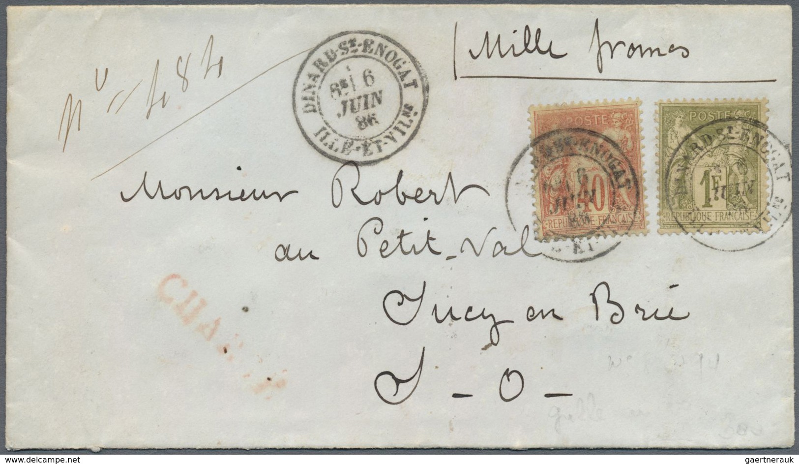 Br/GA Frankreich: 1876/1901, TYPE "SAGE", holding of apprx. 115 covers/cards/used stationeries, varied con