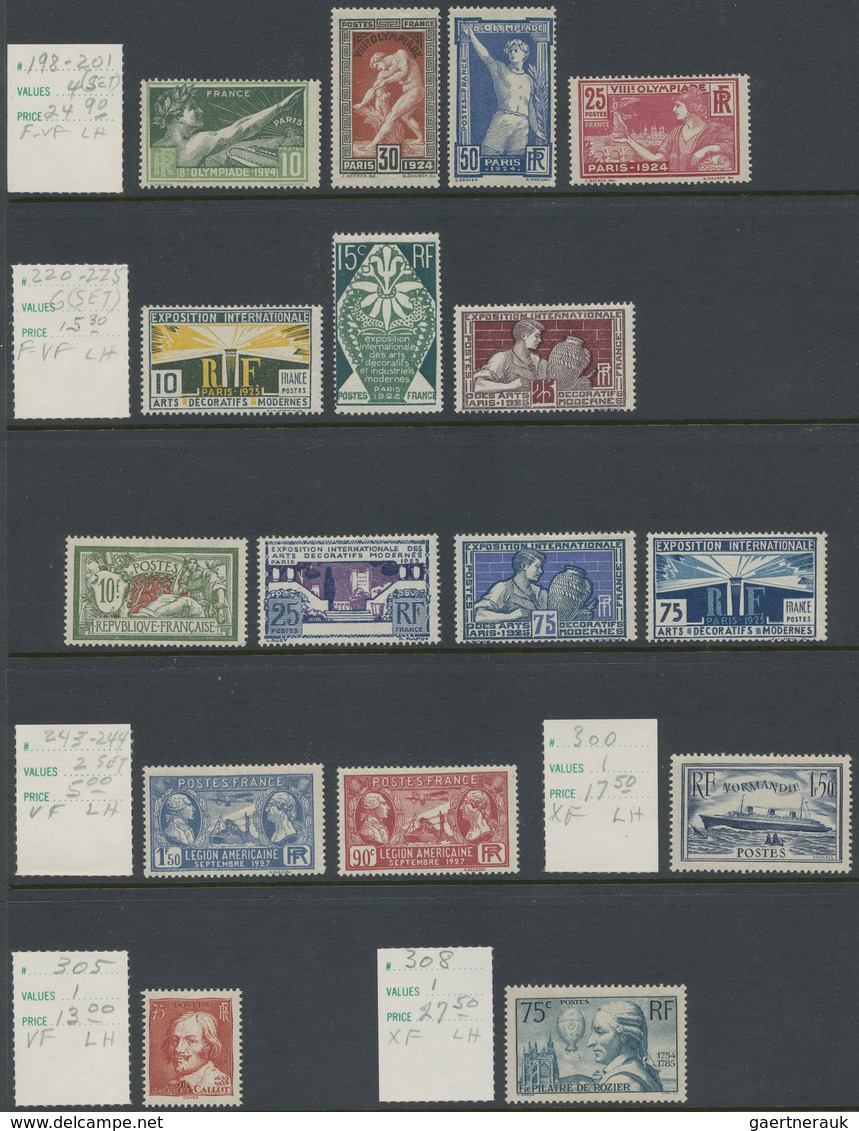 **/* Frankreich: 1900/1975 (ca.), Comprehensive Mint Accumulation/collection On Stocksheets, Contains A G - Oblitérés