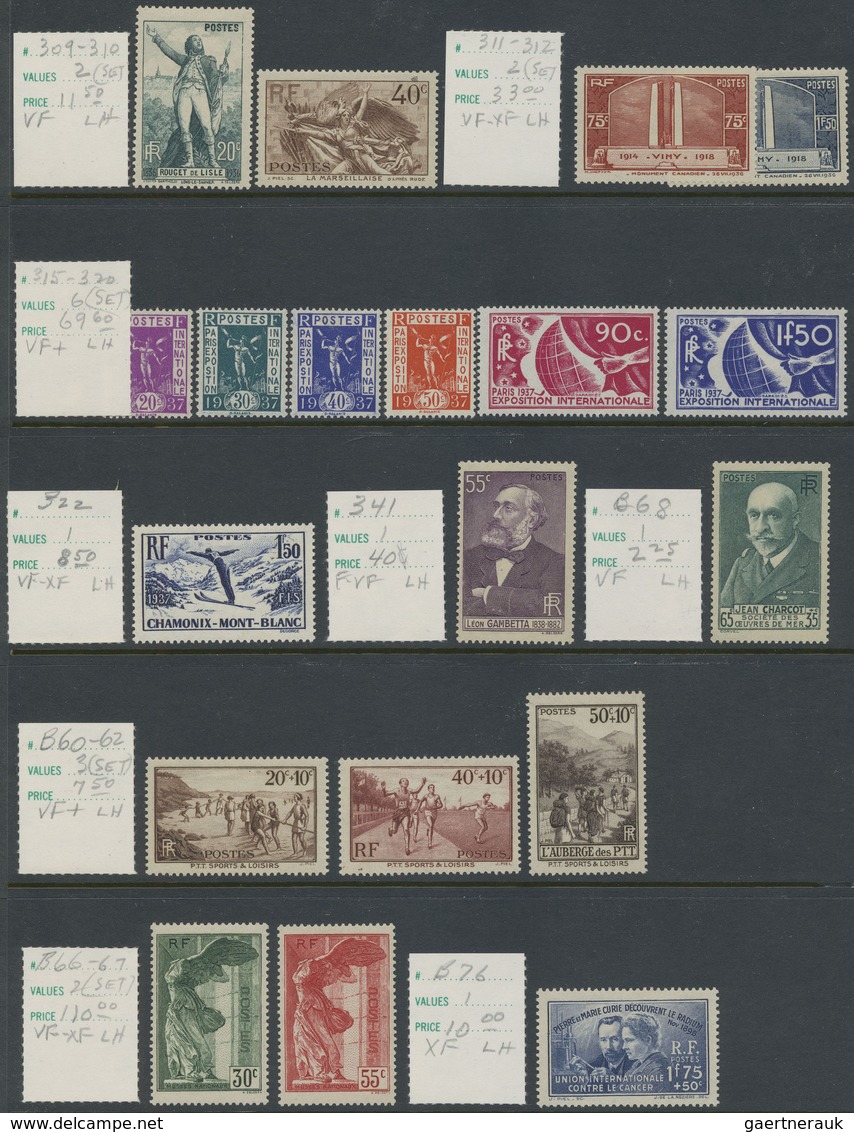 **/* Frankreich: 1900/1975 (ca.), Comprehensive Mint Accumulation/collection On Stocksheets, Contains A G - Oblitérés