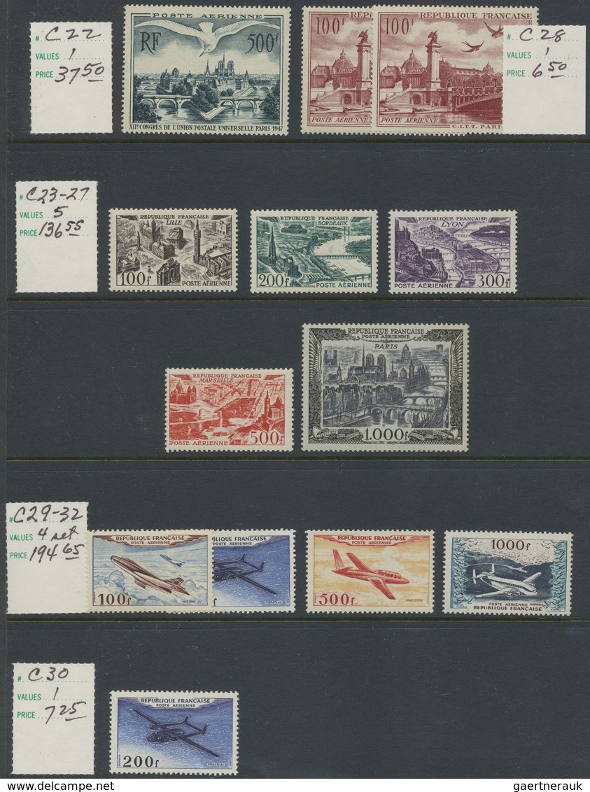 **/* Frankreich: 1900/1975 (ca.), comprehensive mint accumulation/collection on stocksheets, contains a g