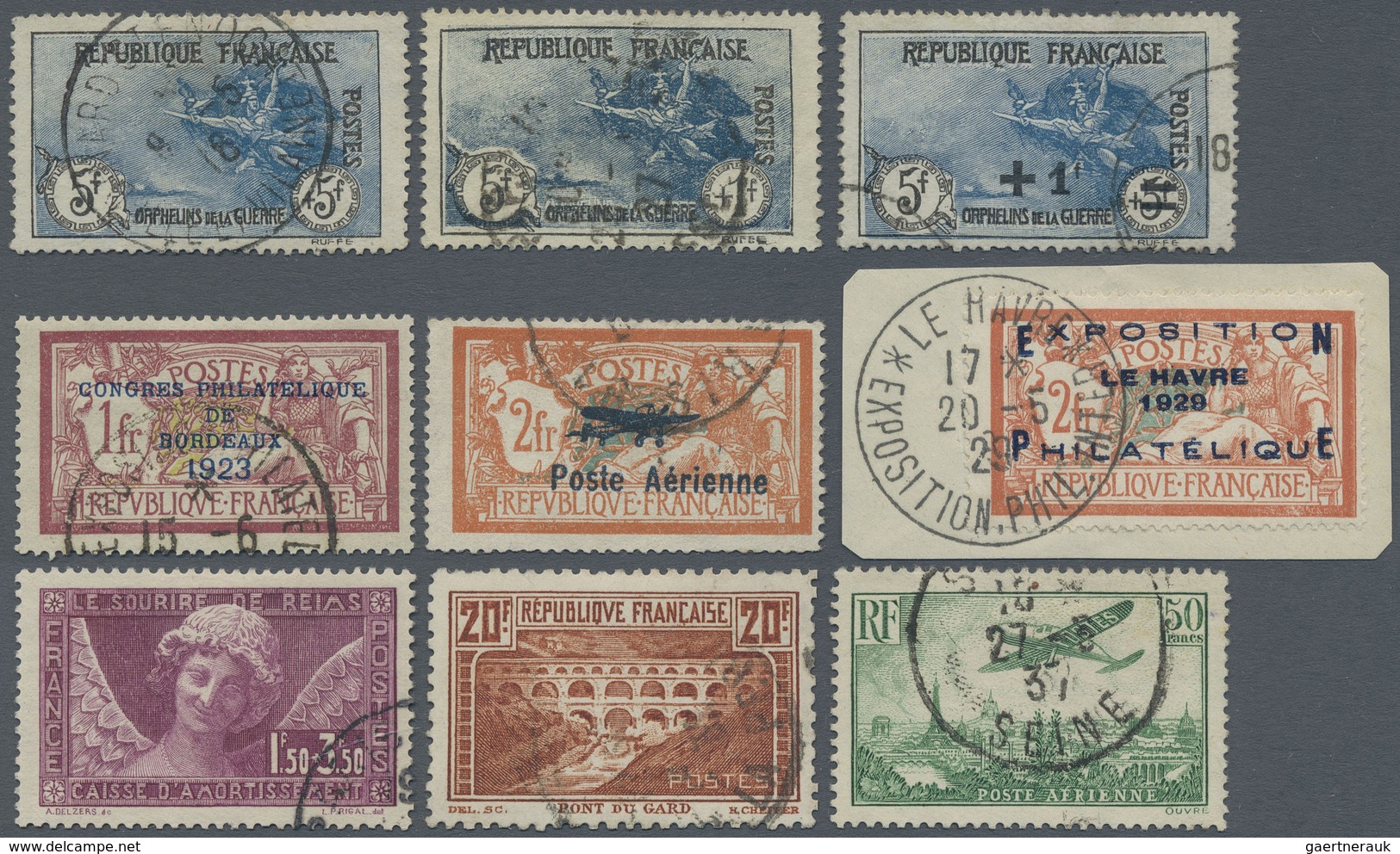 O/Brfst Frankreich: 1900/1975 (ca.), Comprehensive Used Collection/accumulation On Stocksheets, Containing P - Oblitérés