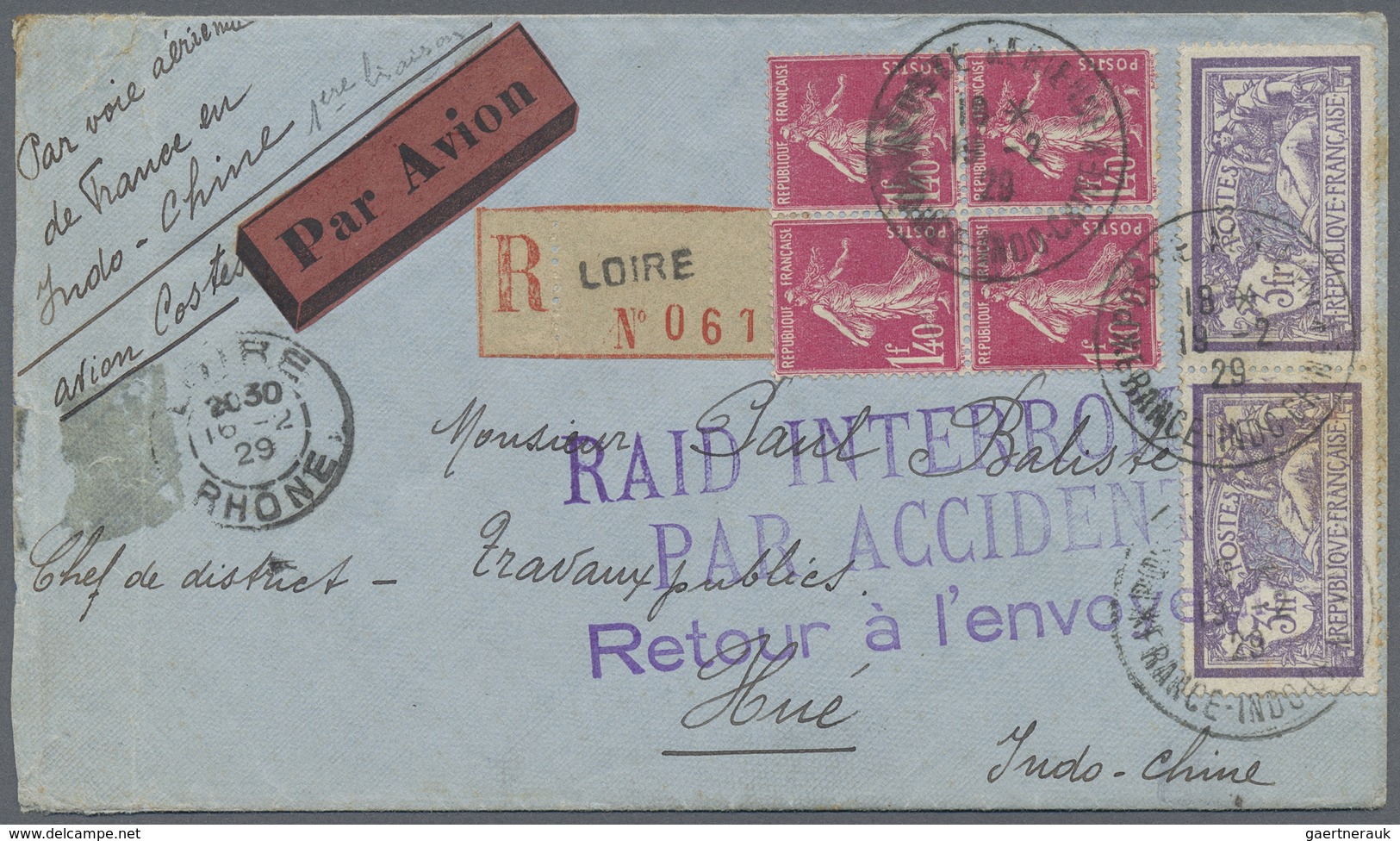 Br Frankreich: 1900/1960, absolutely awesome collection of blocks of four on entires bearing 450 envelo