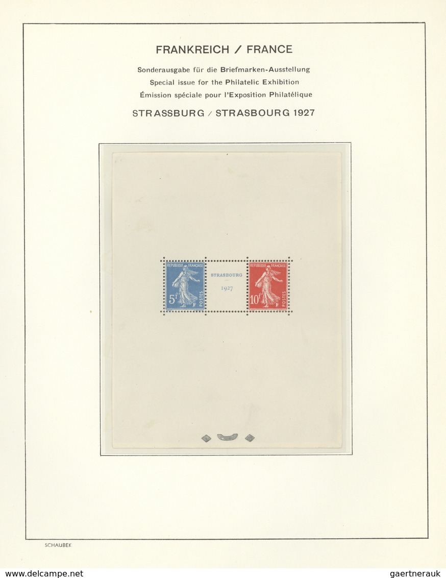 */** Frankreich: 1900/1944, Mint Collection On Schaubek Album Pages, Apparently Excl. "Ile De France" Com - Oblitérés