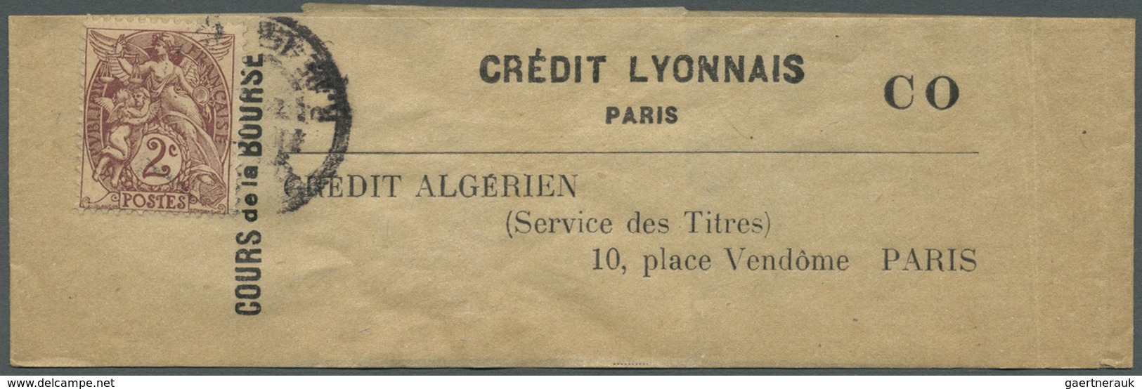 Br Frankreich: 1902/1932, Type Blanc, vielseitige Partie von über 70 Briefen/Karten/Ansichtskarten, dab