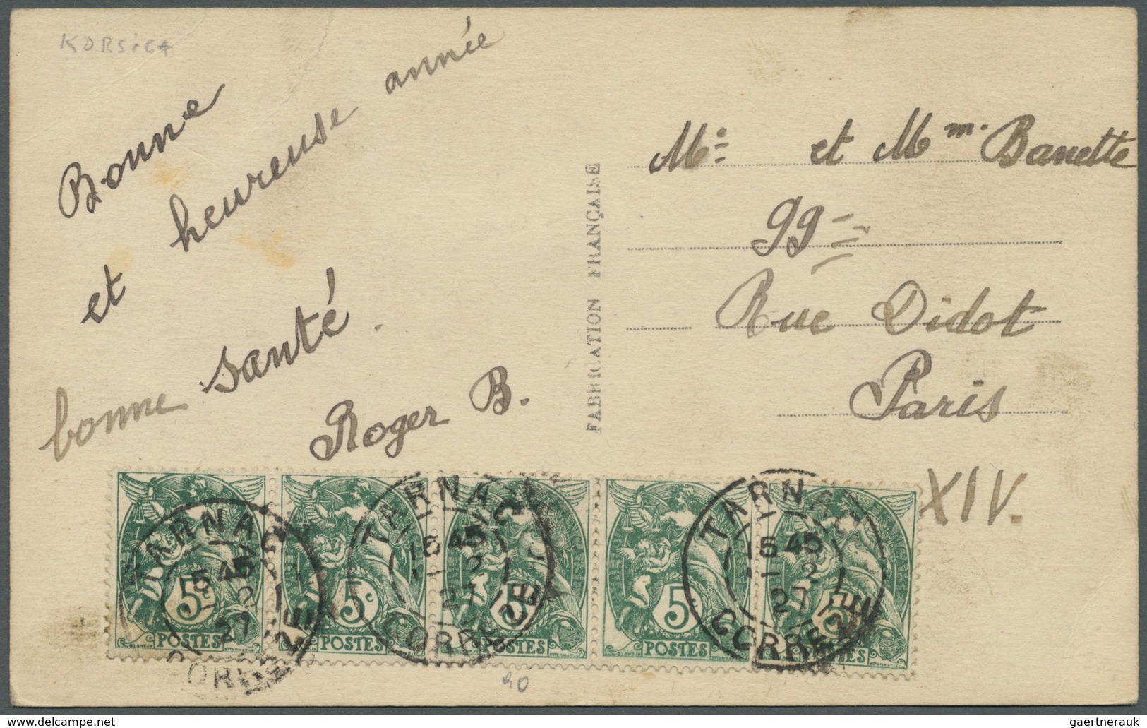 Br Frankreich: 1902/1932, Type Blanc, vielseitige Partie von über 70 Briefen/Karten/Ansichtskarten, dab