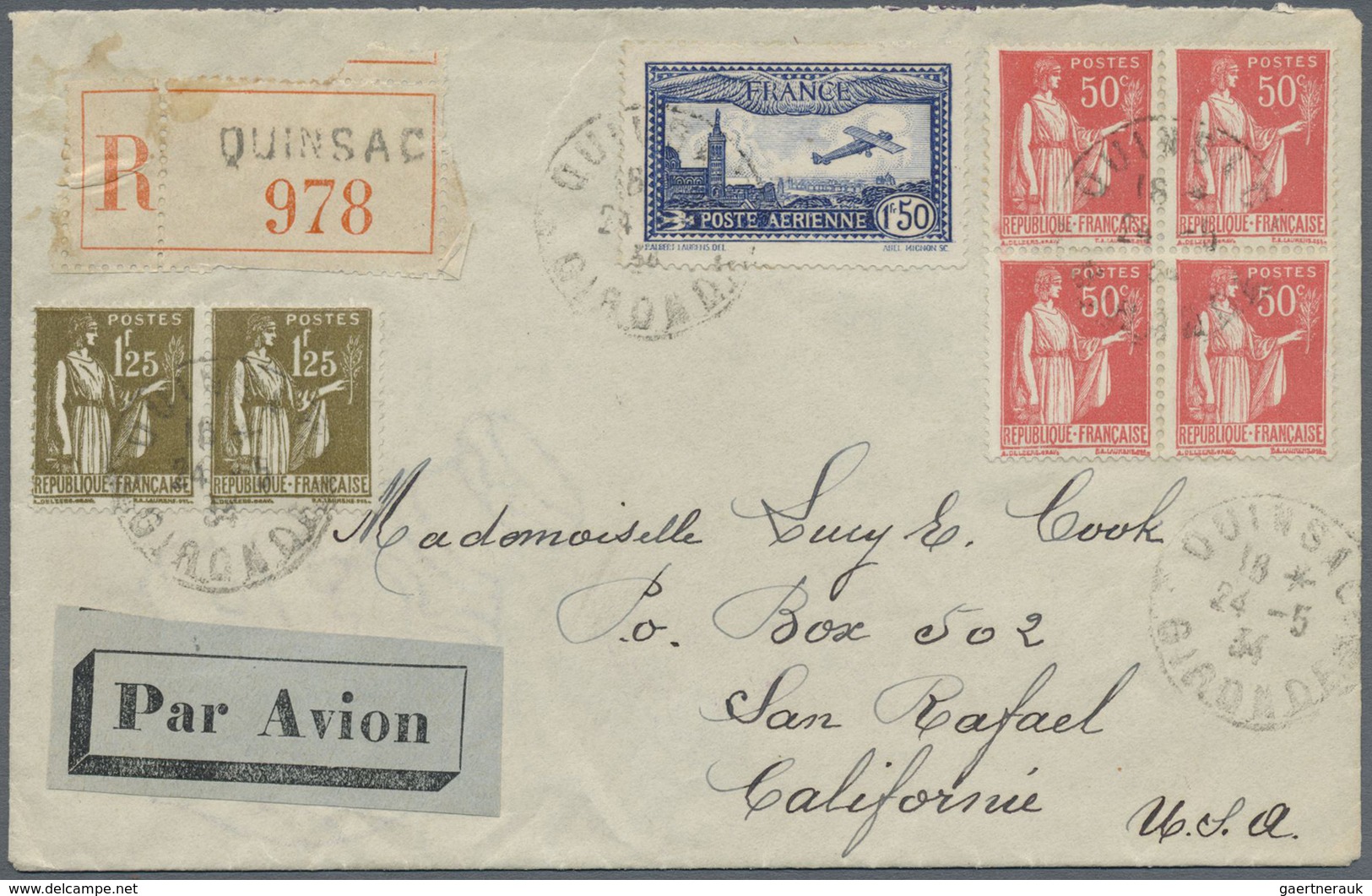 Br Frankreich: 1932/1945, TYPE "PAIX", accumulation of apprx. 1.000 (mainly commercial) covers/cards, c