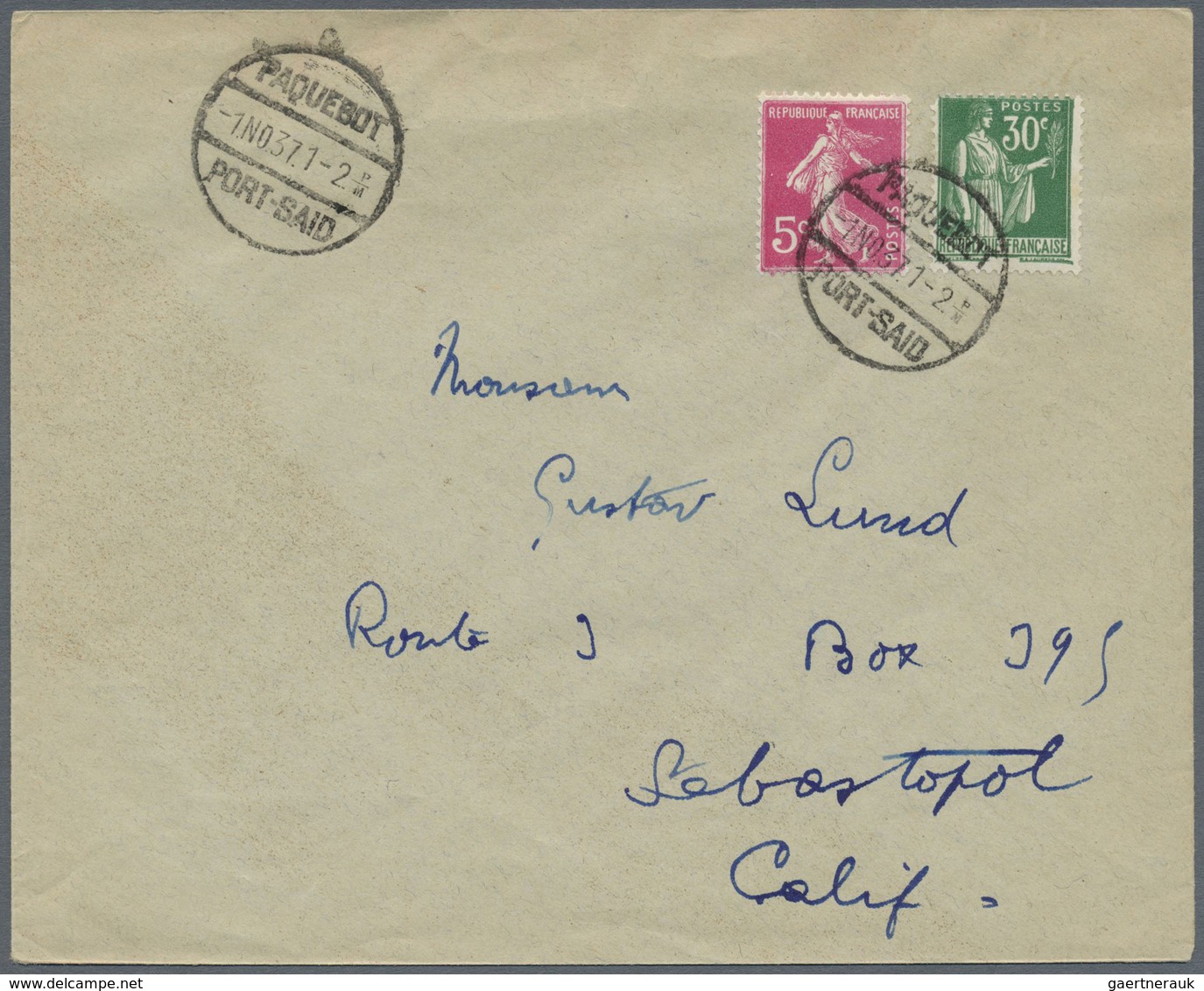 Br Frankreich: 1932/1945, TYPE "PAIX", accumulation of apprx. 1.000 (mainly commercial) covers/cards, c