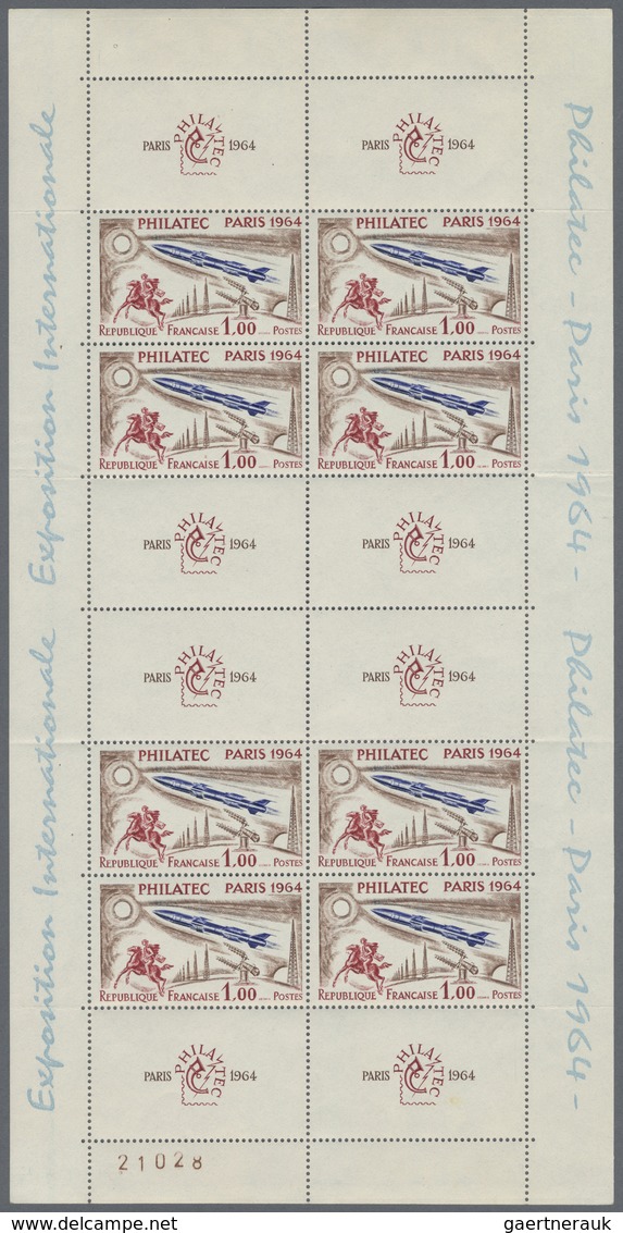 **/O/Br Frankreich: 1964 "PHILATEC" Specialized Collection Of Sheets And Covers With Respective Special Canc - Oblitérés