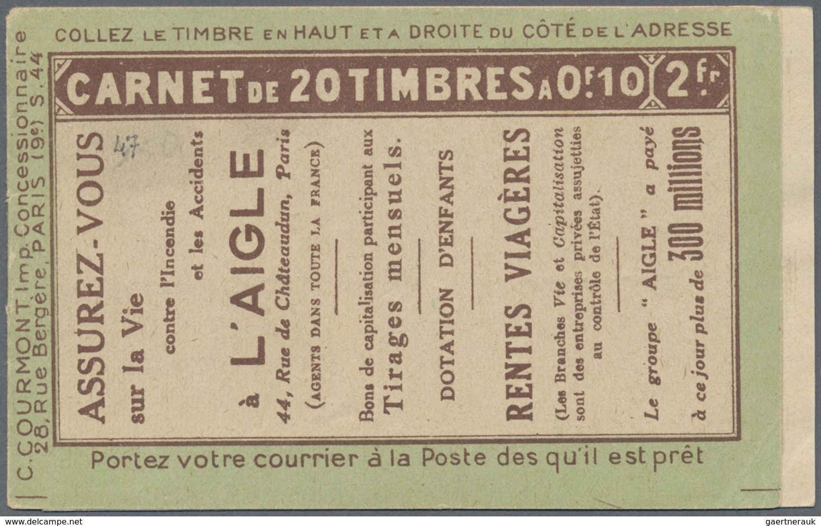 ** Frankreich - Markenheftchen: 1910/2009 (ca.), comprehensive accumulation of booklets, incl. a nice r