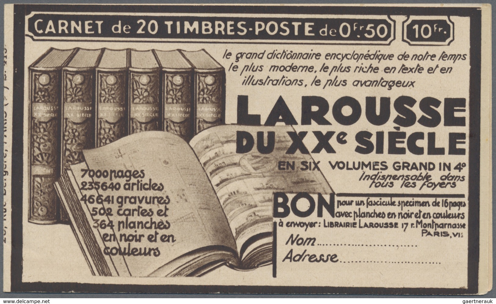 ** Frankreich - Markenheftchen: 1910/2009 (ca.), comprehensive accumulation of booklets, incl. a nice r