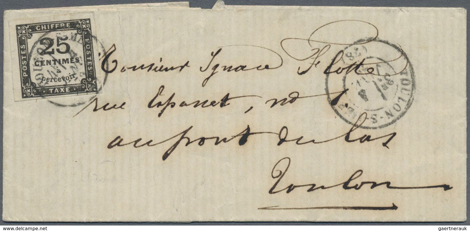 Br Frankreich - Portomarken: 1850/1980 (ca.), Insufficiently Paid Domestic Mail, Holding Of Apprx. 230 - 1859-1959 Lettres & Documents