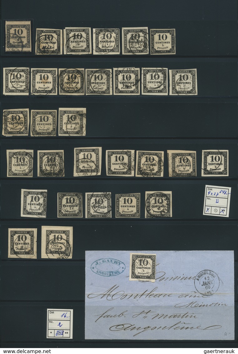 O/*/**/(*) Frankreich - Portomarken: 1859/1983, Comprehensive Used And Mint Accumulation In A Binder On Stockpa - 1859-1959 Storia Postale