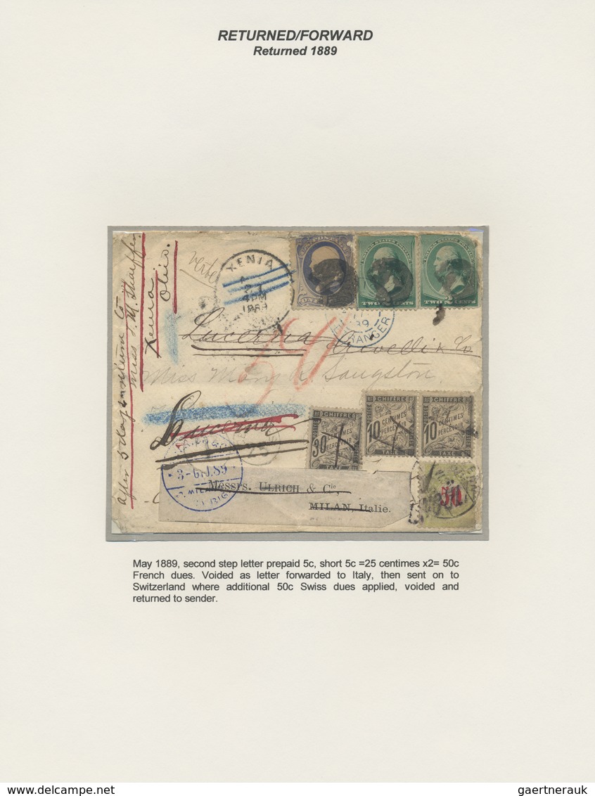 Br/GA Frankreich - Portomarken: 1859/1959, "100 YEARS OF FRENCH POSTAGE DUES", Extraordinary Exhibit Colle - 1859-1959 Lettres & Documents