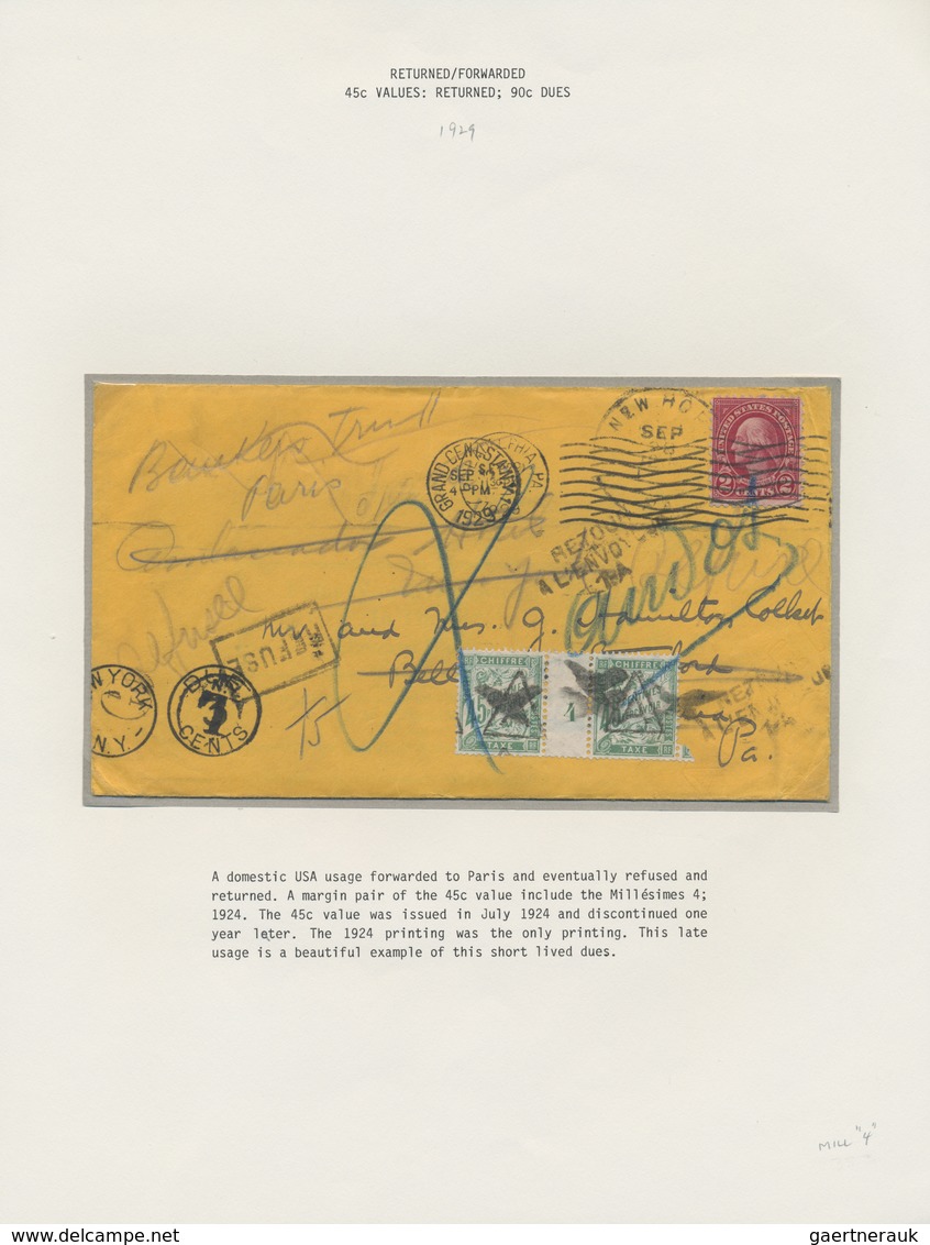 Br/GA Frankreich - Portomarken: 1859/1959, "100 YEARS OF FRENCH POSTAGE DUES", extraordinary exhibit colle