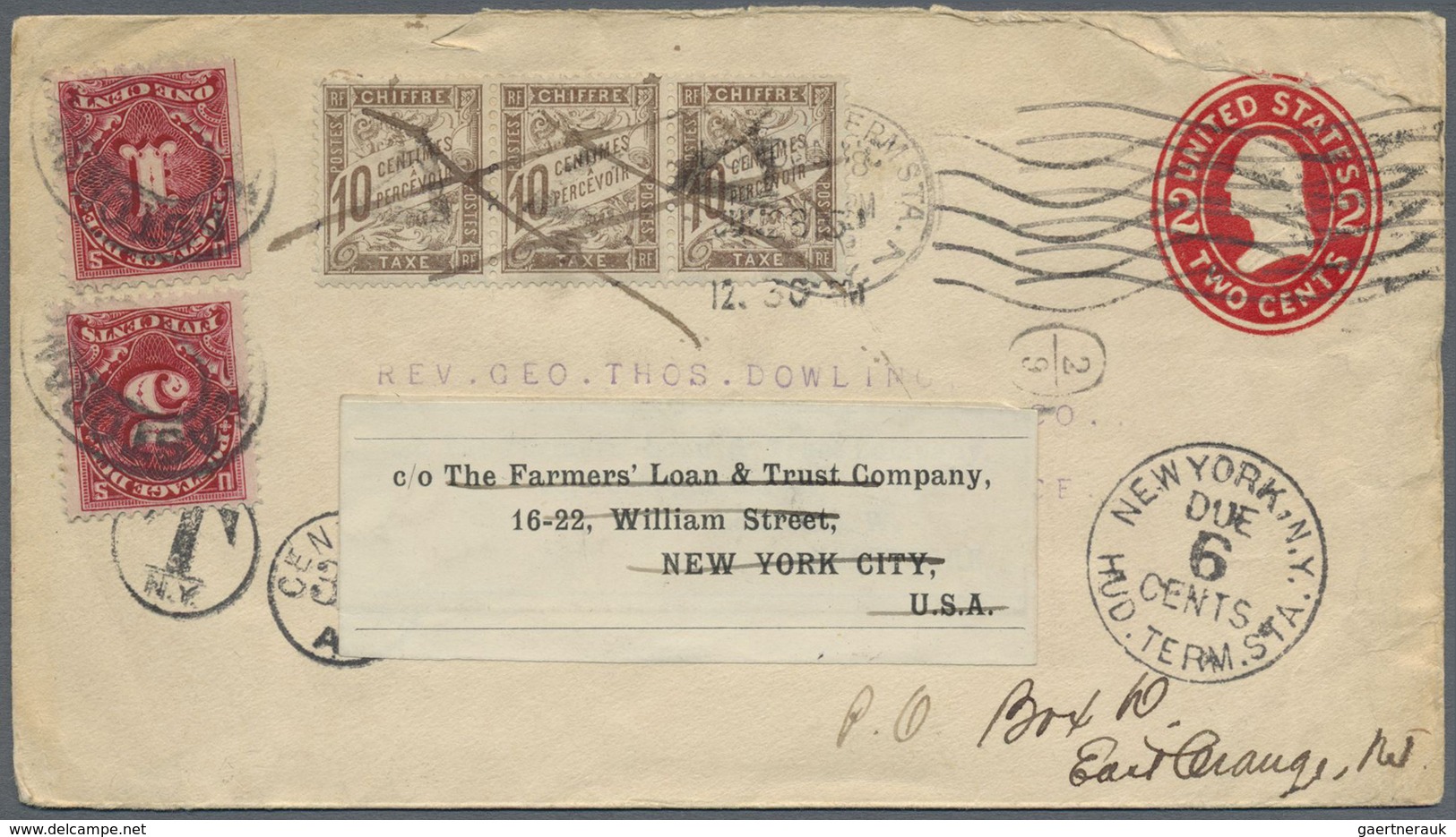 Br Frankreich - Portomarken: 1870/1980 (ca.), insufficiently paid incoming mail, accumulation of apprx.