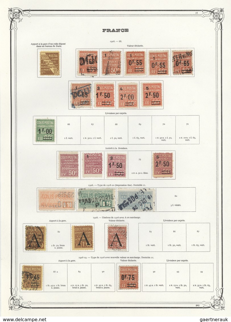 */O/**/(*) Frankreich - Postpaketmarken: 1892/1960, Mint And Used Accumulation/collection Of Apprx. 560 Stamps - Other & Unclassified