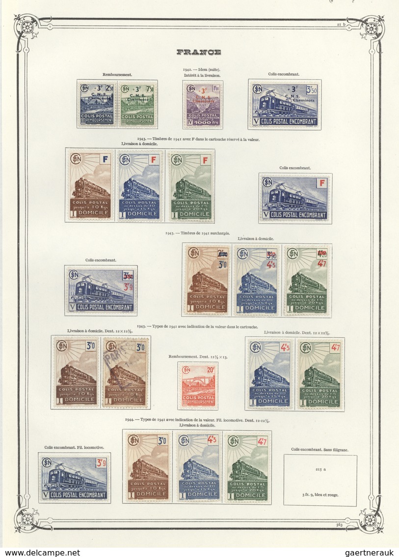 */O/**/(*) Frankreich - Postpaketmarken: 1892/1960, Mint And Used Accumulation/collection Of Apprx. 560 Stamps - Autres & Non Classés