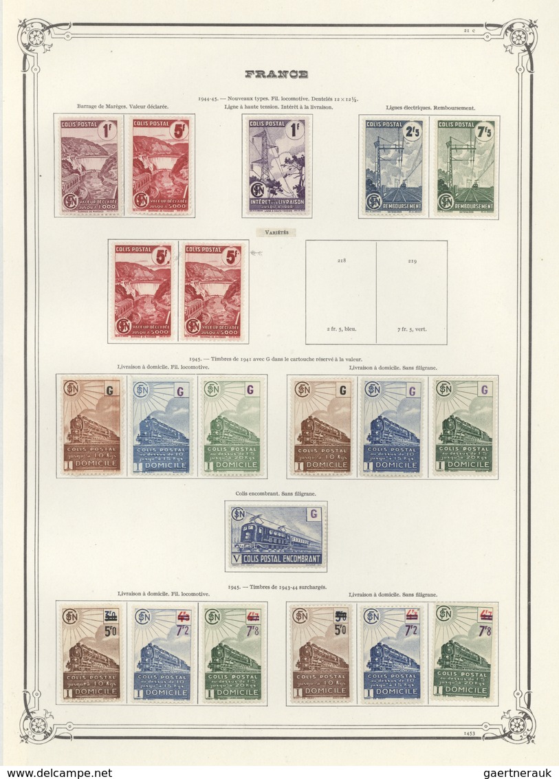 */O/**/(*) Frankreich - Postpaketmarken: 1892/1960, Mint And Used Accumulation/collection Of Apprx. 560 Stamps - Other & Unclassified