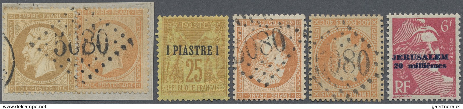 */Brfst/**/(*) Französische Post In Der Levante: 1865/1948 (ca.), Mint And Used Lot On Stockcards, Incl. GC "5080" - Autres & Non Classés
