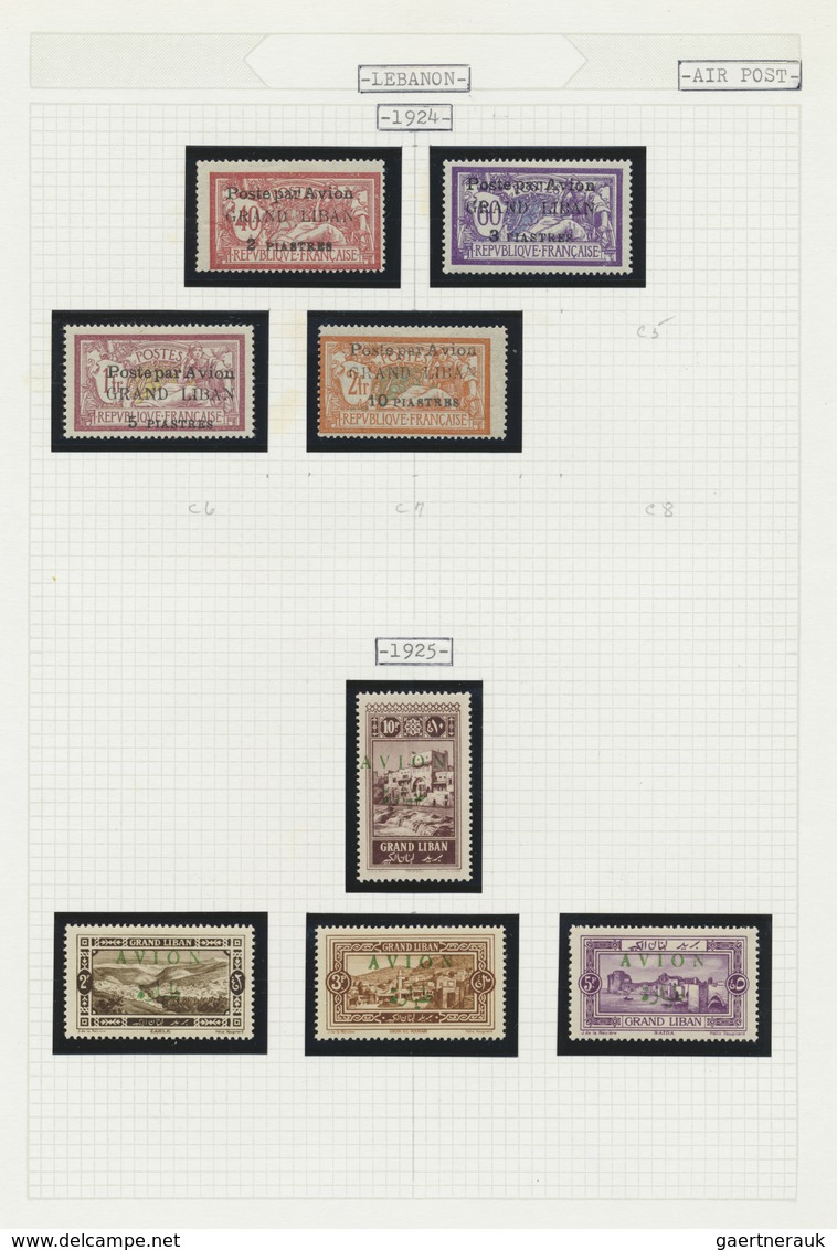 */O Französische Post In Der Levante: 1919/1950 (ca.), French Areas In Levant, Mint And Used Collection - Autres & Non Classés