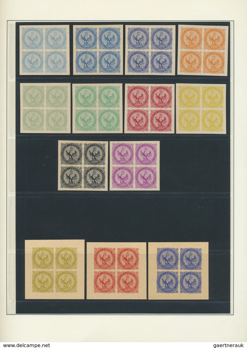 (*) Französische Kolonien - Allgemeine Ausgabe: 1859 Kollektion Von über 200 Farbproben(fraglich?, Priva - Autres & Non Classés