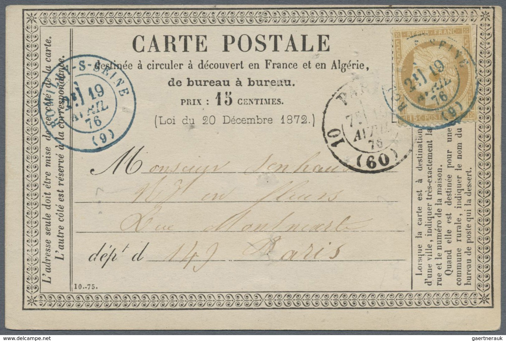 GA Frankreich - Ganzsachen: 1875/1990 (ca.), accumulation of apprx. 330 used and unsued stationeries, c