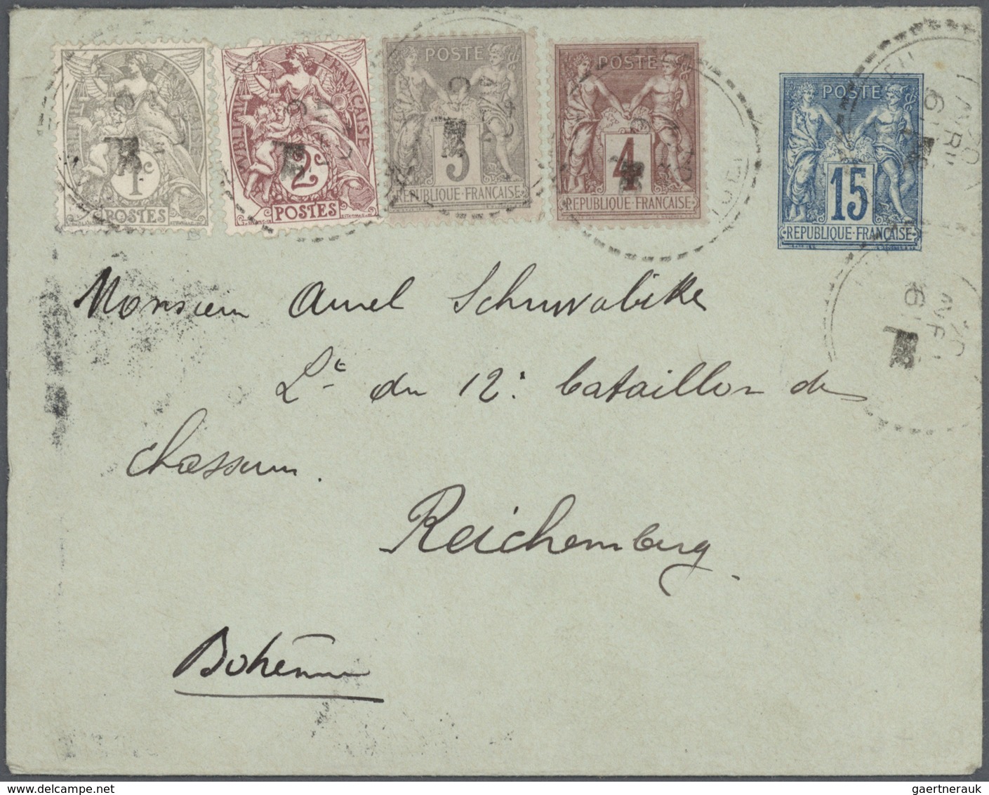 GA Frankreich - Ganzsachen: 1875/1910 (ca.), Sammlung Von Etwa 140 Alten Ganzsachen Bzw. Postkarten-Vor - Autres & Non Classés