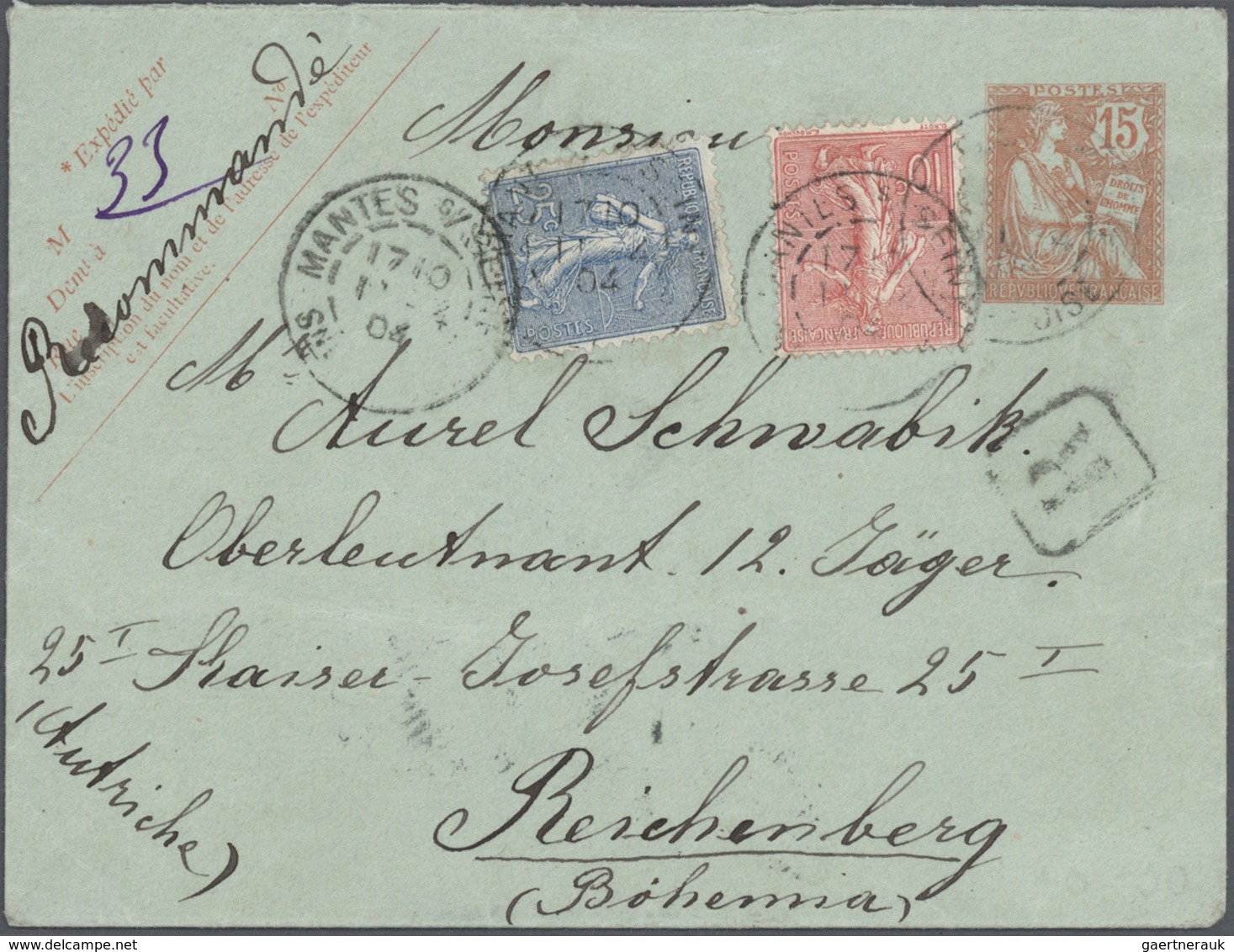 GA Frankreich - Ganzsachen: 1875/1910 (ca.), Sammlung von etwa 140 alten Ganzsachen bzw. Postkarten-Vor