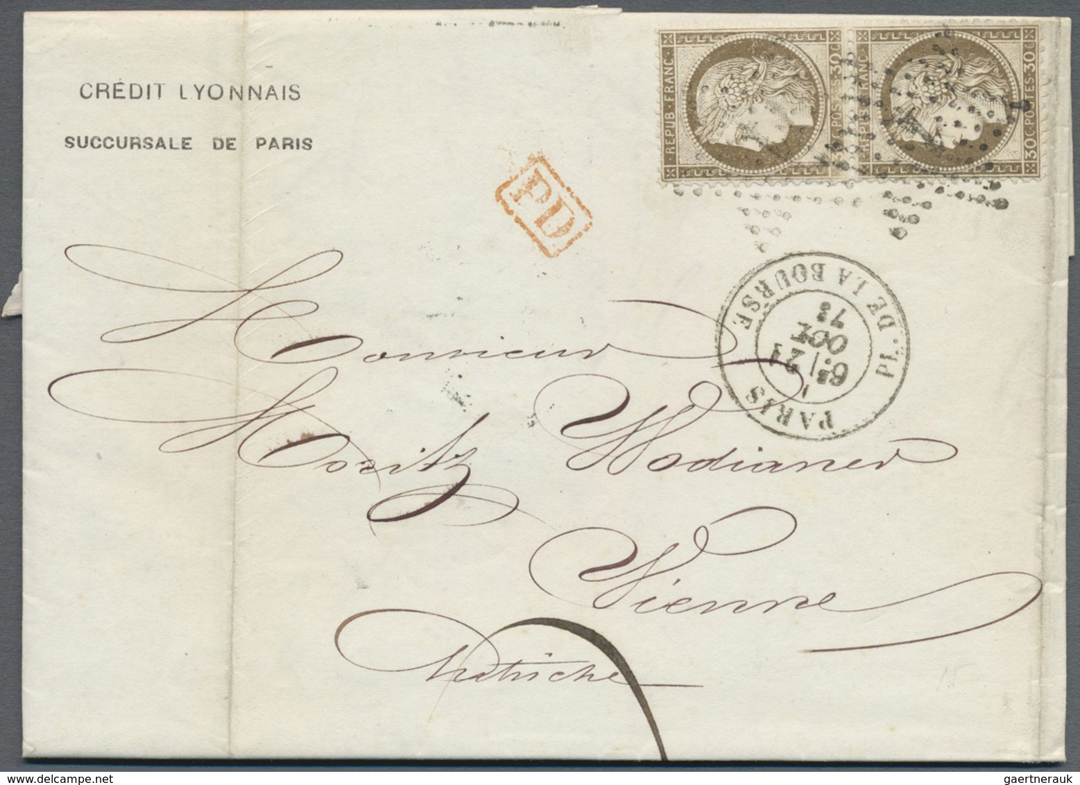 Br Frankreich - Stempel: 1856/1875, ETOILE/ETOILE AVEC NUMERO, Group Of Apprx. 56 Entires With Franking - 1877-1920: Période Semi Moderne