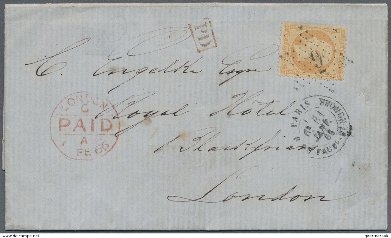 Br Frankreich - Stempel: 1856/1875, ETOILE/ETOILE AVEC NUMERO, group of apprx. 56 entires with franking