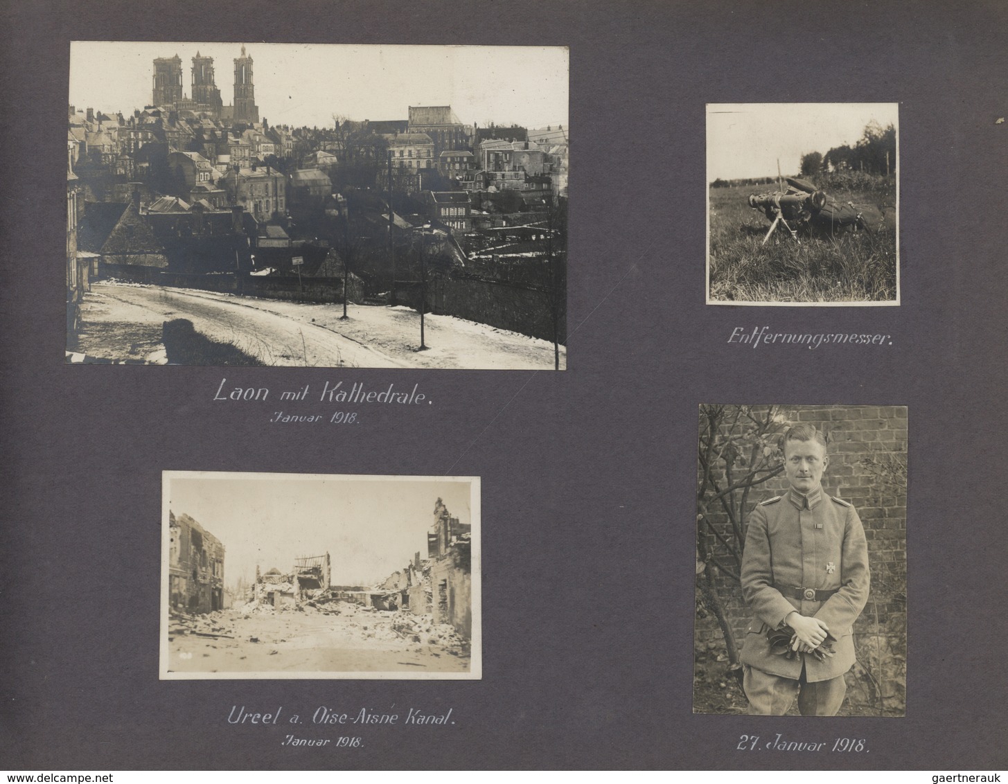 Frankreich - Besonderheiten: 1914/1918: Photo Album From A Geram Division In France. ÷ 1914/1918: Or - Other & Unclassified
