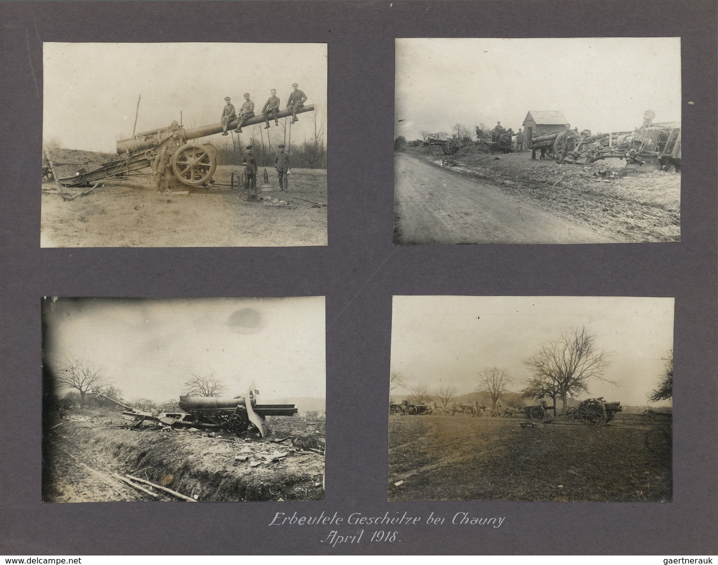 Frankreich - Besonderheiten: 1914/1918: Photo Album From A Geram Division In France. ÷ 1914/1918: Or - Autres & Non Classés