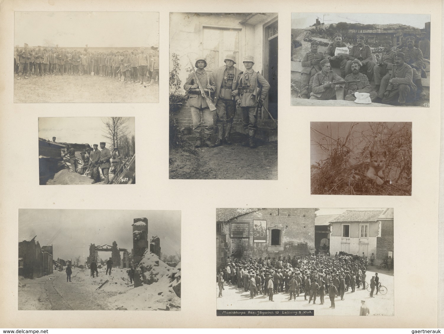 Frankreich - Besonderheiten: 1914/1917: WWI. Album Of A German Soldier With 240 Photos & Picture Pos - Autres & Non Classés