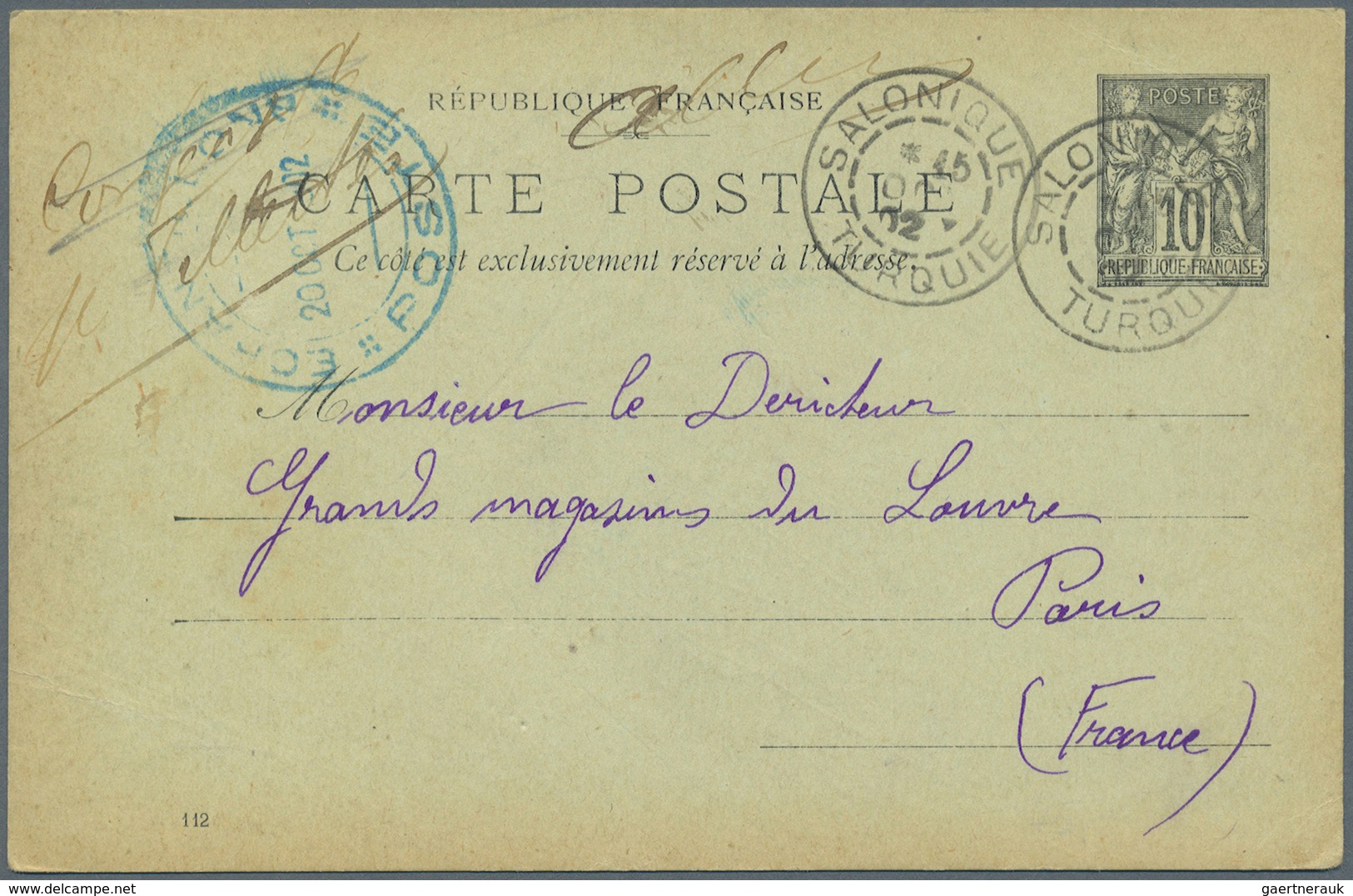 Br/ Griechenland: 1900-1922, 34 covers / cards including good cancellations of italian occupation Dodeca